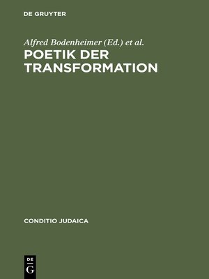 cover image of Poetik der Transformation